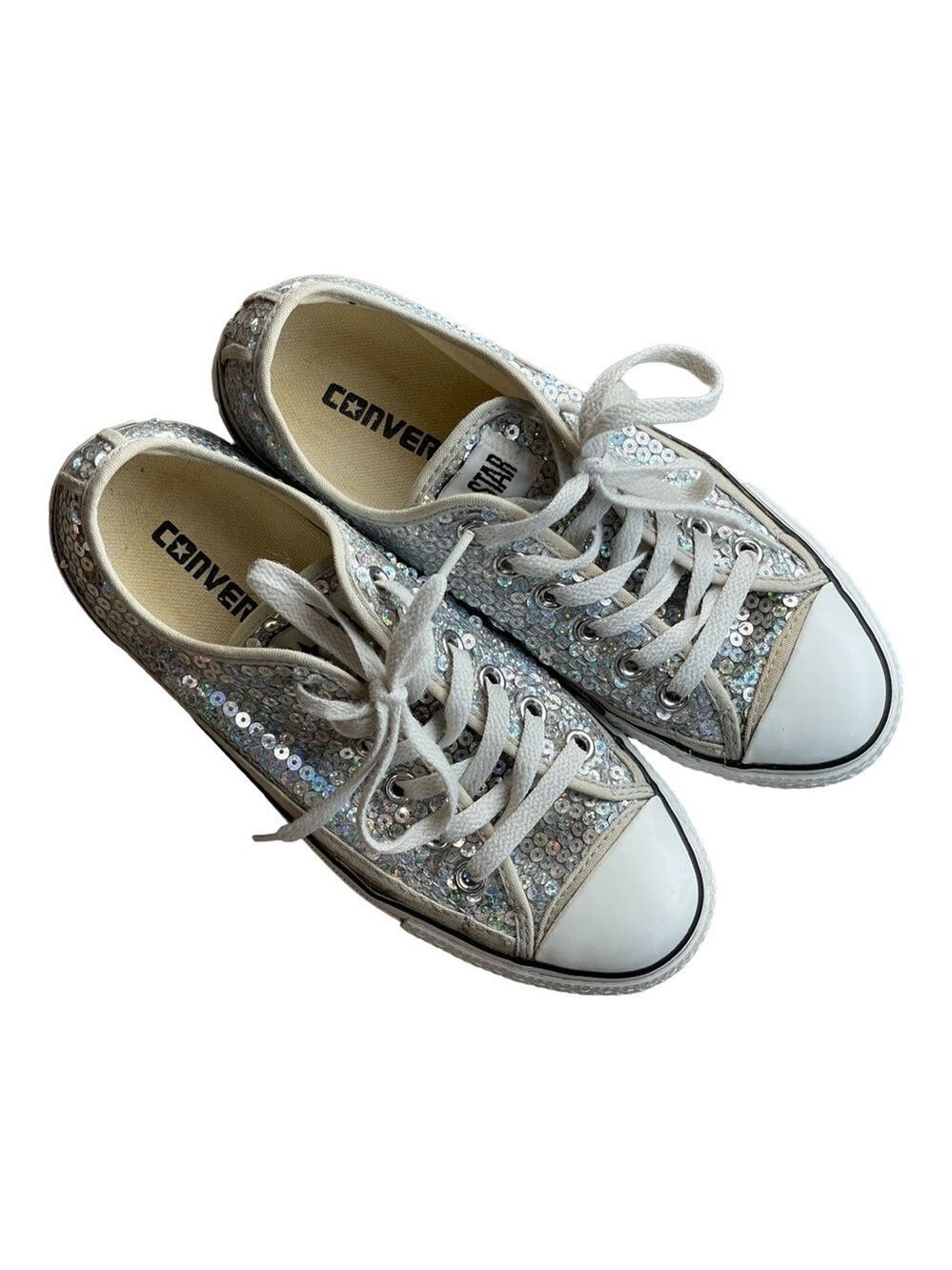 Converse Runners with Sequins. Womens size 6.5